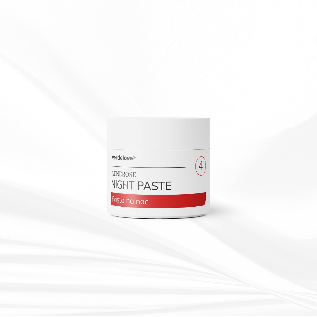 Pasta na noc na trądzik różowaty Acnerose