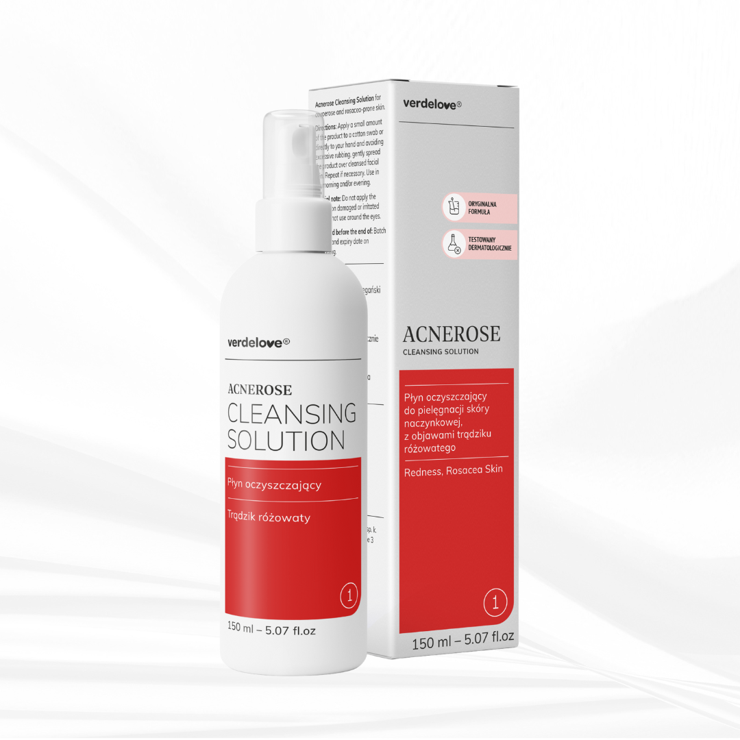 Płyn oczyszczający na trądzik różowaty Acnerose